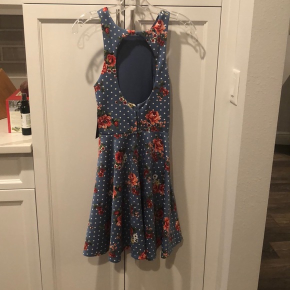 JR Floral Short Sleeveless Summer Dress - Picture 2 of 4